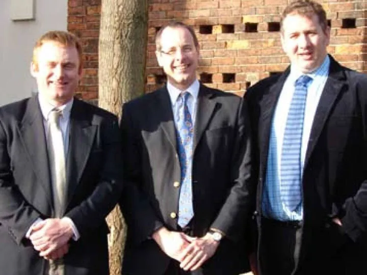 Farm managers Richard Rhone (left) and Bill Jewel (right)