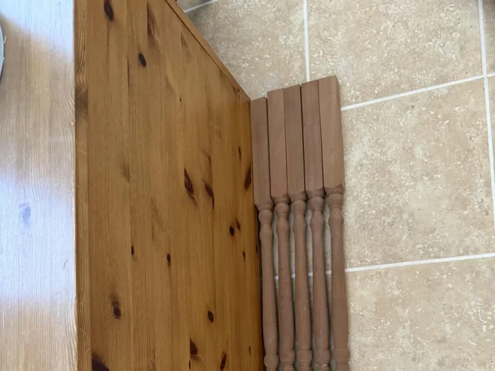 Items for sale &ndash; Mahogany wood stair spindles &pound;15
