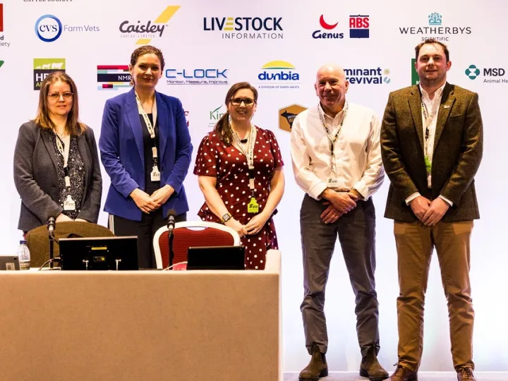 Session five speakers on stage