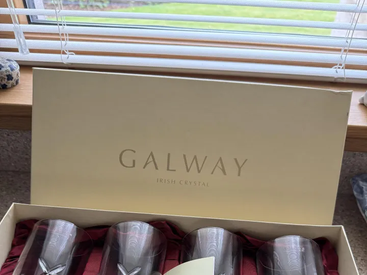 Items for sale
– Galway Irish Crystal glass s £35
