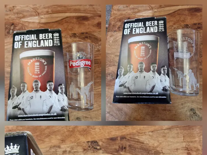 Items for sale &ndash; Unused Cricket Beer Glass in box. &pound;8