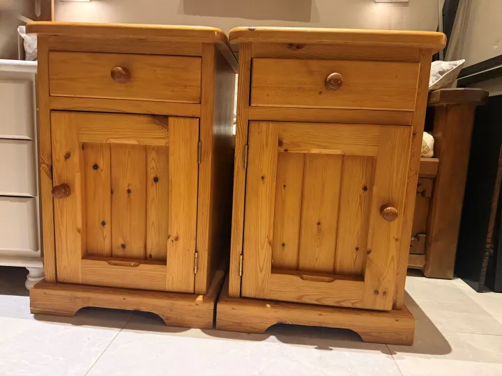Items for sale &ndash; Two Wooden Bedside tables &pound;10 for both