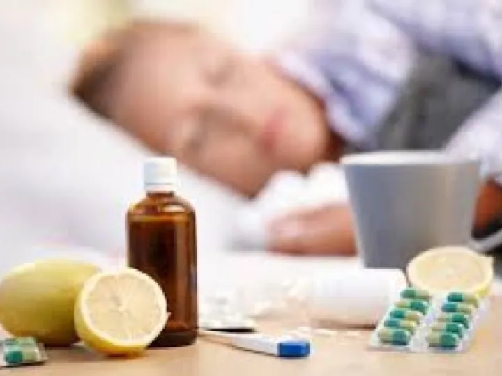 in bed with cold