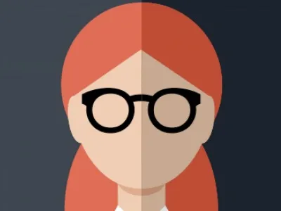 Female with glasses