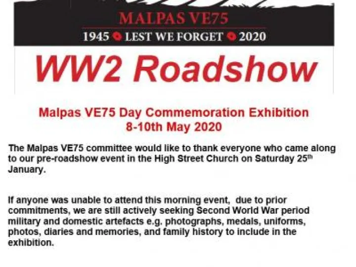 Roadshow follow up