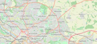 Map showing the location of Leeds (North & East)