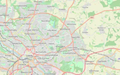 Map showing the location of Leeds (North & East)