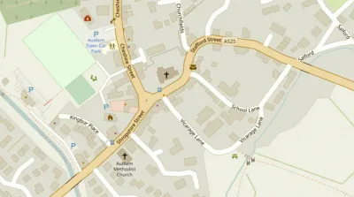 Map showing the location of AudlemOnline