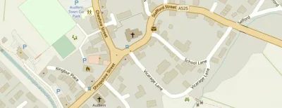 Map showing the location of AudlemOnline