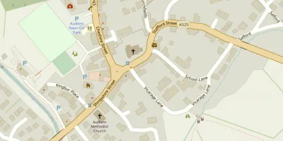 Map showing the location of AudlemOnline