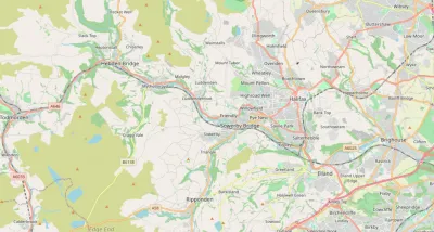 Map showing the location of Calderdale