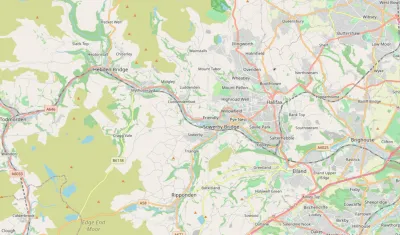 Map showing the location of Calderdale