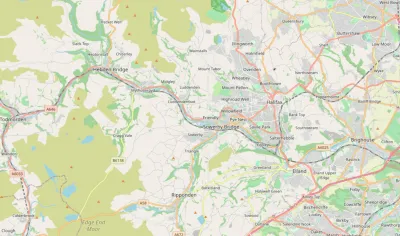 Map showing the location of Calderdale