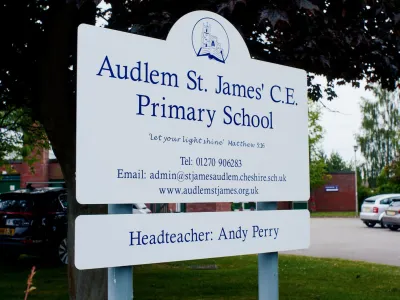 Sign St James School