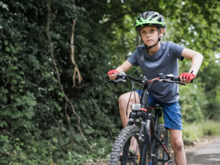 Boy Riding Bike