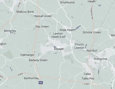 Map showing the location of Cheshire South Methodist Circuit