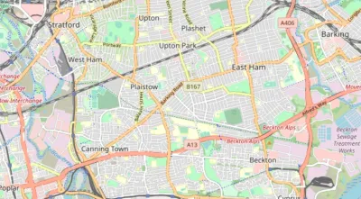 Map showing the location of Newham Methodist Circuit