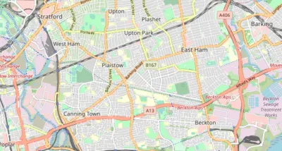 Map showing the location of Newham Methodist Circuit