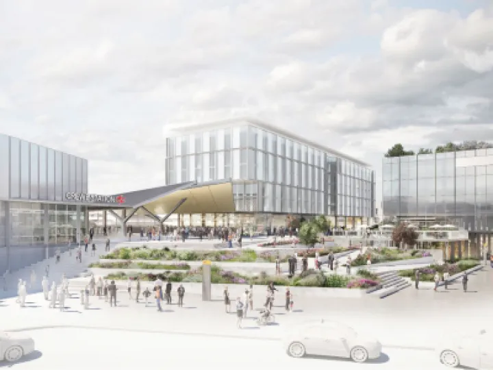 Artist Impression Crewe Station Entrance