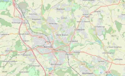 Map showing the location of Barnsley Methodist Circuit