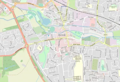 Map showing the location of The Crossing