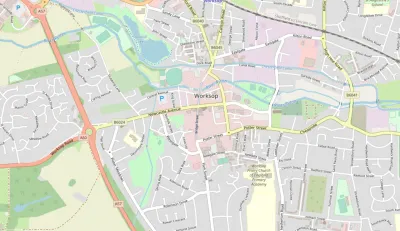 Map showing the location of The Crossing