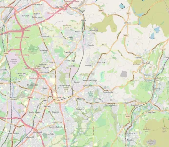 Map showing the location of Oldham Methodist Circuit
