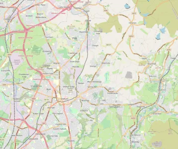 Map showing the location of Oldham Methodist Circuit