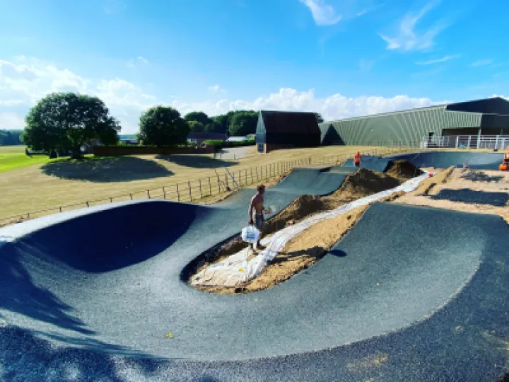 pswich pump track under construction