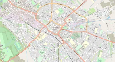 Map showing the location of Aylesbury Methodist Church