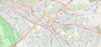 Map showing the location of Aylesbury Methodist Church