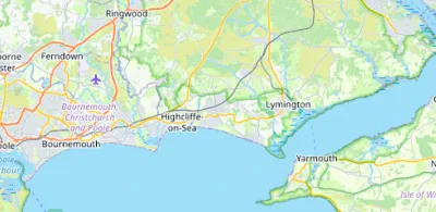 Map showing the location of Christchurch & Wimborne