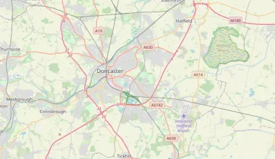 Map showing the location of Doncaster Methodist Circuit