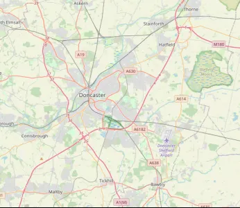 Map showing the location of Doncaster Methodist Circuit
