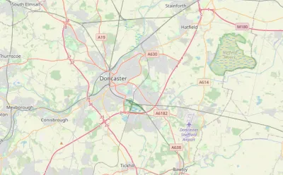 Map showing the location of Doncaster Methodist Circuit