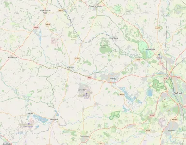 Map showing the location of West Oxfordshire Methodist Circuit