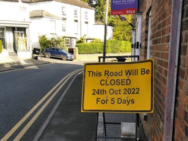 road closed