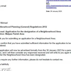 Letter head confirmation