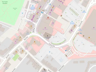 Map showing the location of Alton Methodist Church
