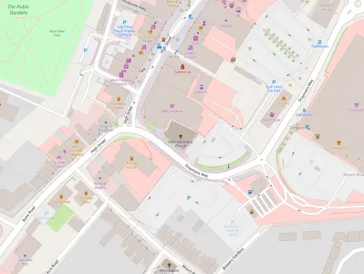 Map showing the location of Alton Methodist Church