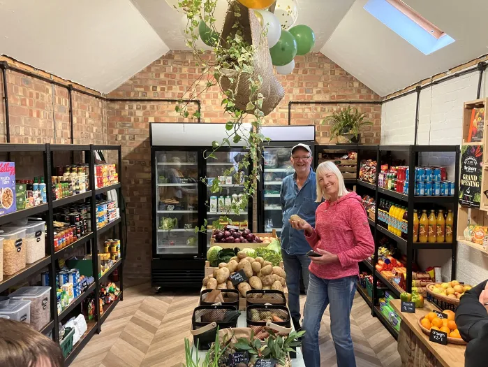 Inside the shop