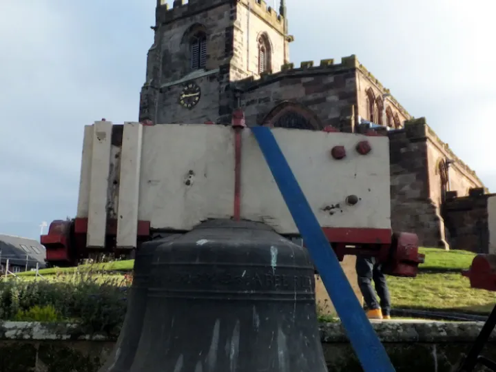 Church bells moving