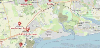 Map showing the location of Shropshire & Marches Methodist Circuit