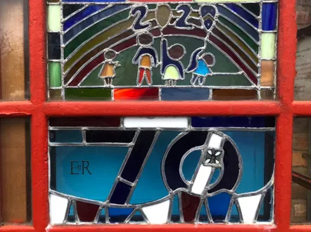 Phonebox Stained Glass Panes