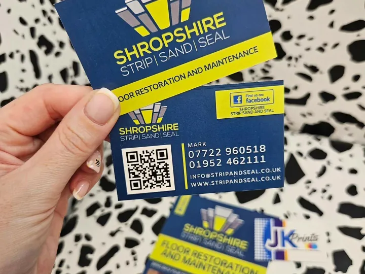 Shropshire Strip Sand Seal Business Cards
