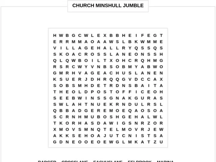 March Jumble