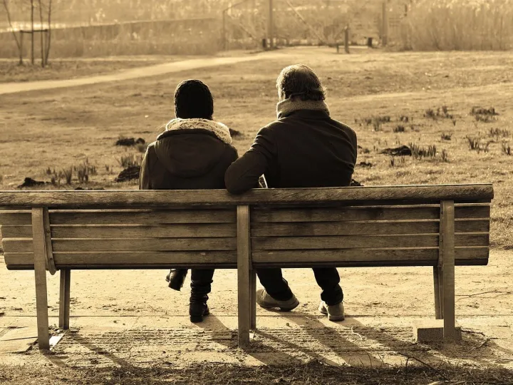 People on a bench