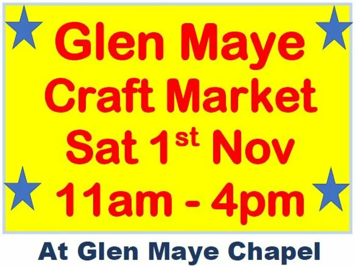 Glen Maye Chapel &ndash; Craft Market Nov2025