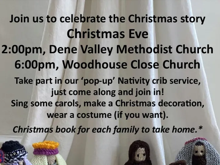 Christmas Flyer Dene Valley and Whc Christmas Eve 2025