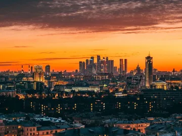 Sunset, nature, city, twilight, urban landscape, horizon line, living nature, urban, skyscrapers, natural, cityscape, skyline, city center, city lights, structures, building, towers, city, city, city, city, city, cityscape